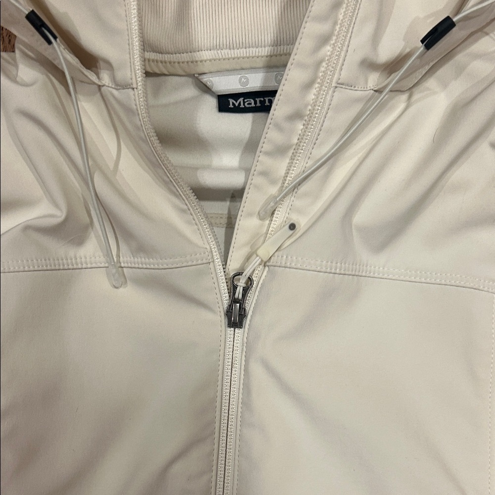 Marmot Cream Soft Shell Hooded Jacket - Picture 4 of 6